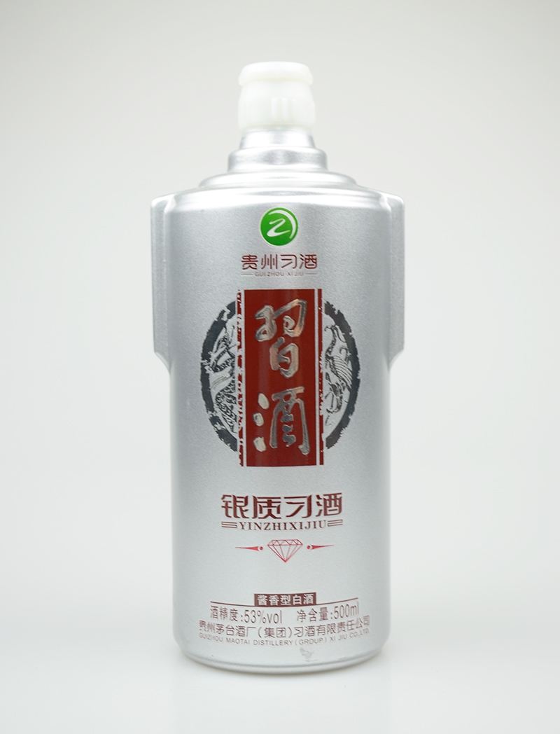 習(xí)酒烤花噴釉玻璃酒瓶